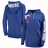 Women Texas Rangers G III 4Her by Carl Banks 12th Inning Pullover Hoodie Royal,baseball caps,new era cap wholesale,wholesale hats
